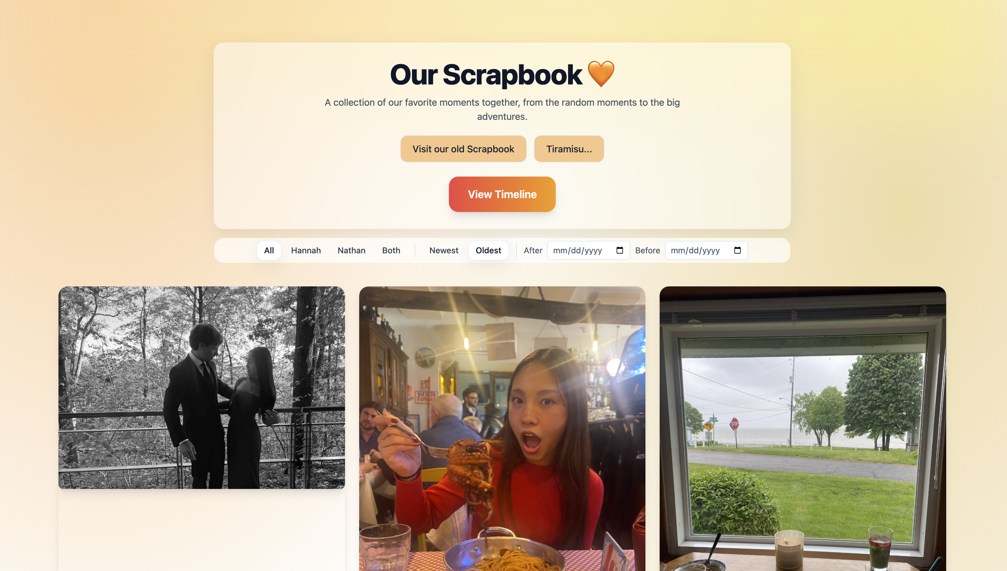 Virtual Couples Scrapbook Output